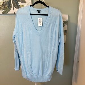Torrid Sky Blue V-Neck Women's Sweater